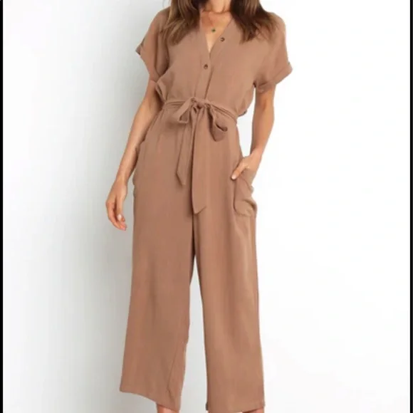 Maverick Jumpsuit from Petal and Pup - Mocha - Picture 1 of 2